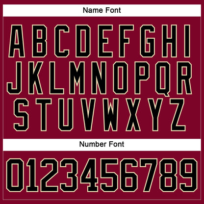 Custom Maroon Black-Cream Hockey Lace Neck Jersey - Sky-Custom