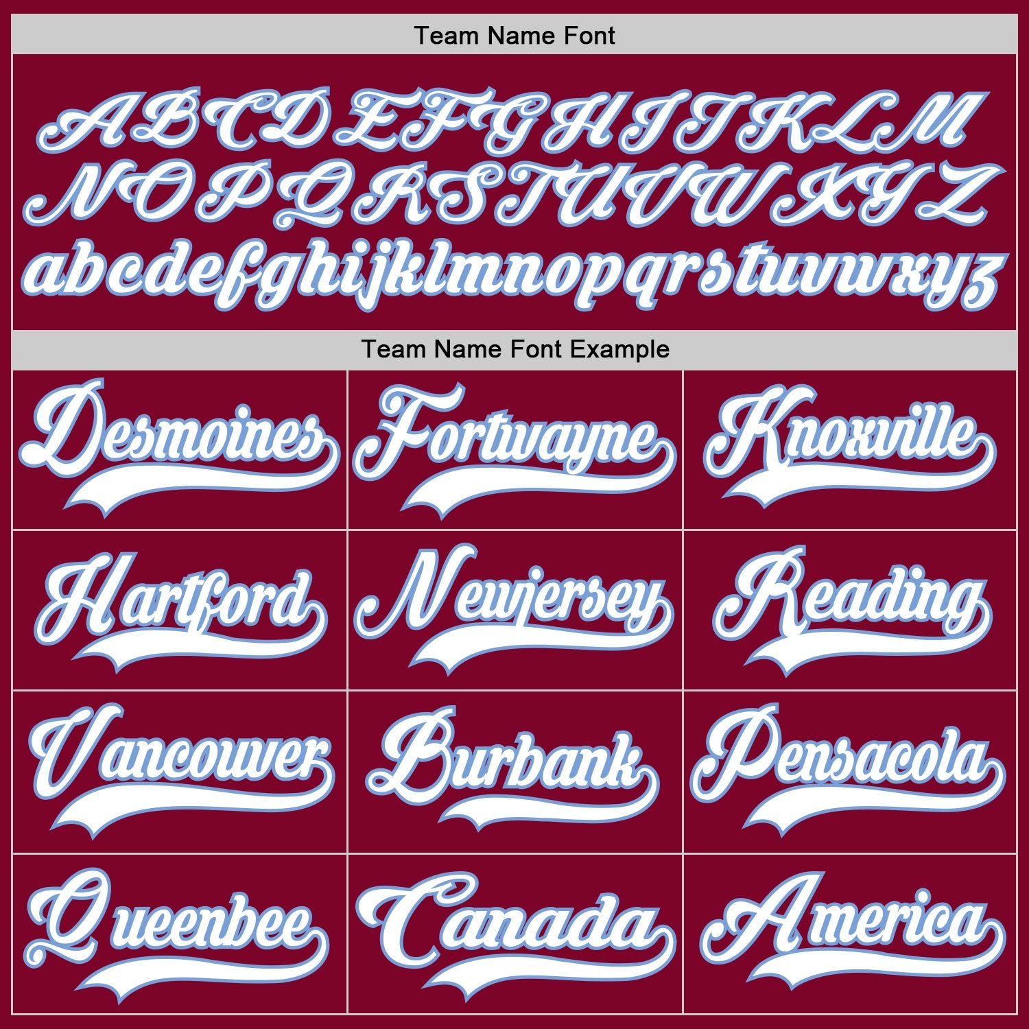 Custom Maroon White-Light Blue Hockey Jersey - Sky-Custom