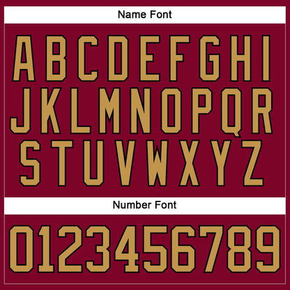 Custom Maroon Old Gold-Black Hockey Jersey - Sky-Custom