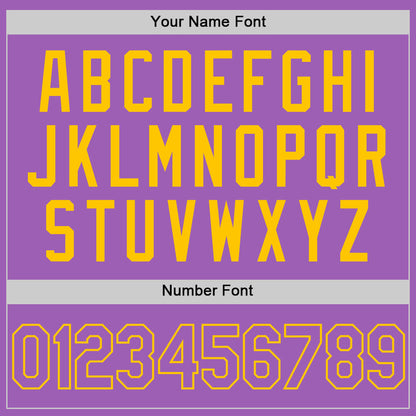 Custom Medium Purple Yellow Authentic Baseball Jersey - Sky-Custom