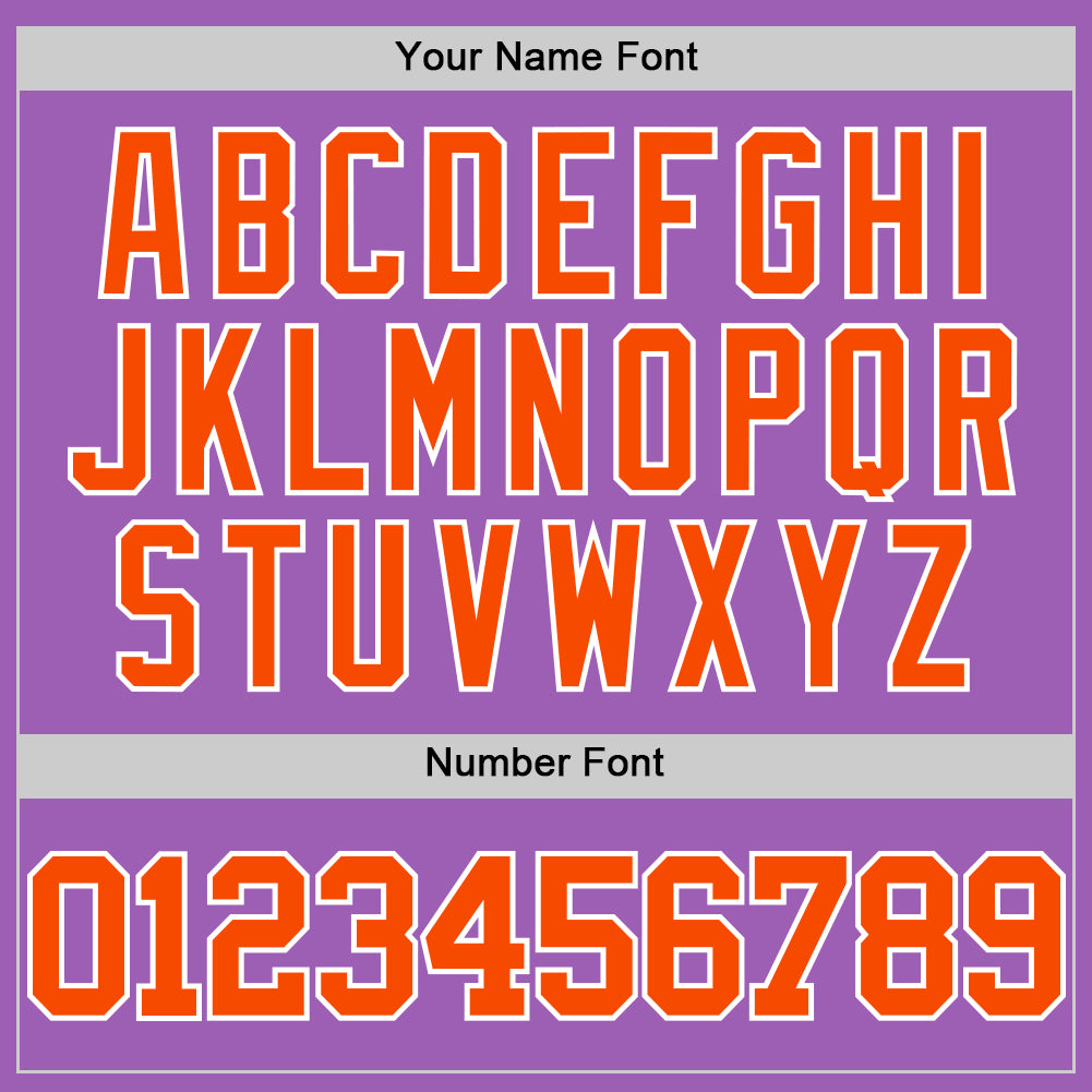 Custom Medium Purple Orange-White Authentic Basketball Jersey - Sky-Custom