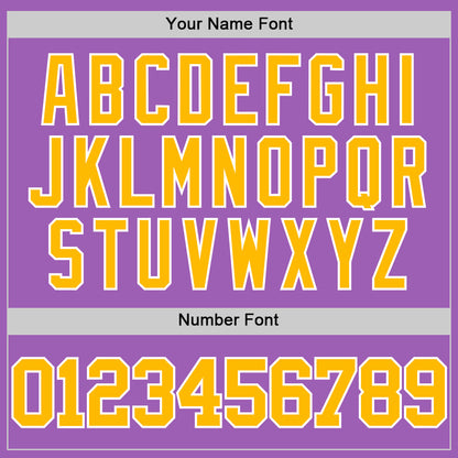 Custom Medium Purple Gold-White Authentic Basketball Jersey - Sky-Custom