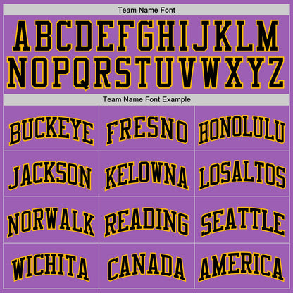 Custom Medium Purple Black-Gold Authentic Basketball Jersey - Sky-Custom