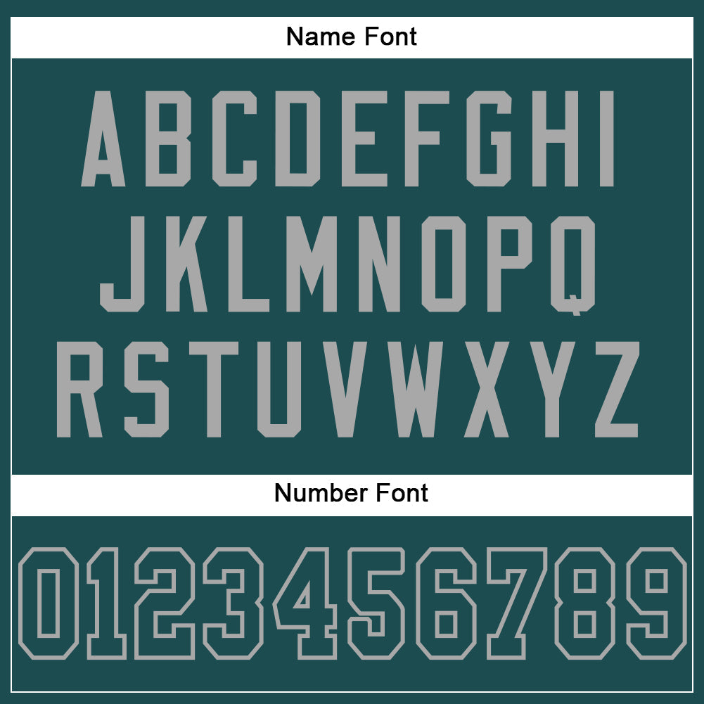 Custom Midnight Green Midnight Green-Gray Mesh Authentic Football Jersey - Sky-Custom