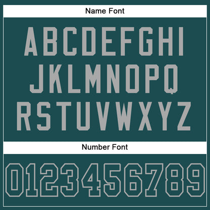 Custom Midnight Green Midnight Green-Gray Mesh Authentic Football Jersey - Sky-Custom