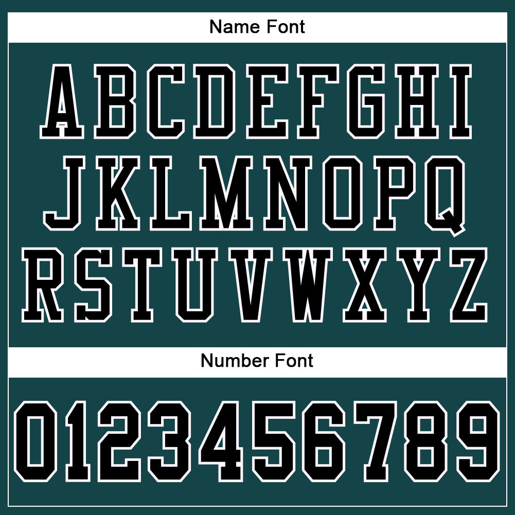 Custom Midnight Green Black-White Mesh Authentic Football Jersey - Sky-Custom