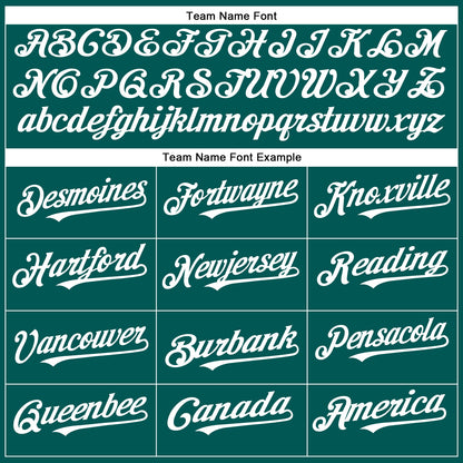 Custom Midnight Green White Authentic Baseball Jersey - Sky-Custom