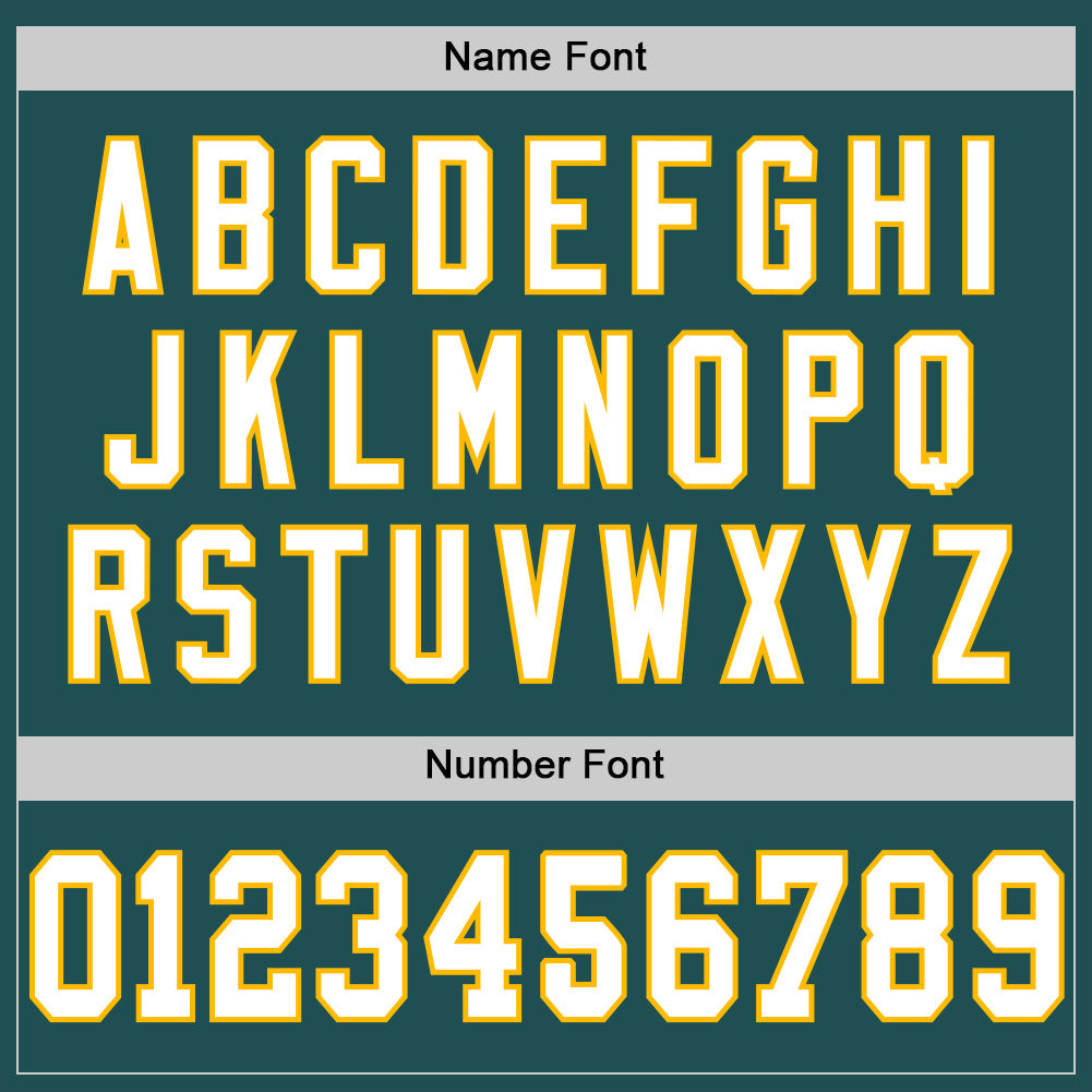 Custom Midnight Green White-Gold Mesh Authentic Throwback Football Jersey - Sky-Custom