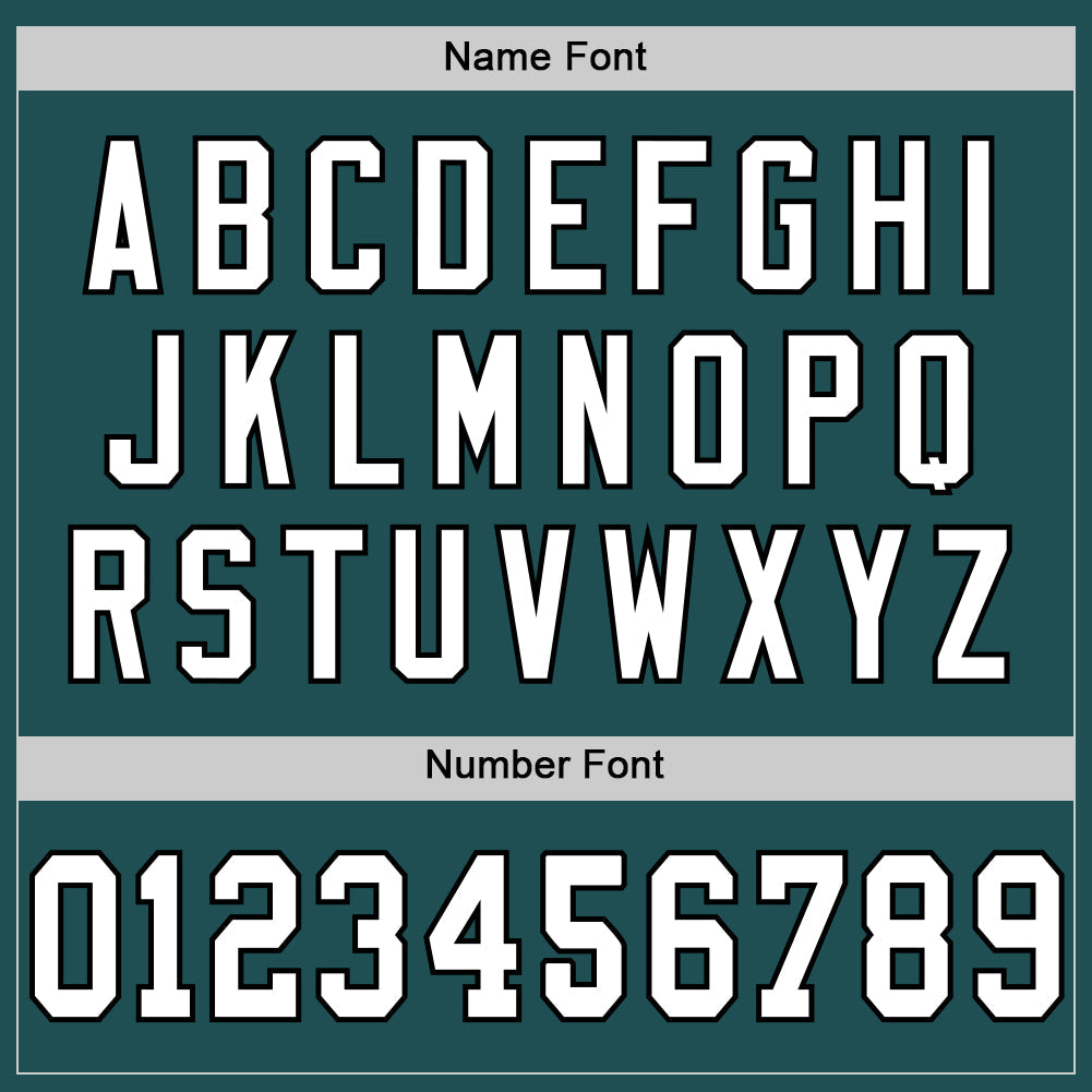 Custom Midnight Green White-Black Mesh Authentic Throwback Football Jersey - Sky-Custom