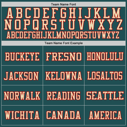 Custom Midnight Green Vintage USA Flag Cream-Red Mesh Authentic Throwback Football Jersey - Sky-Custom