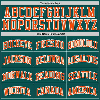 Custom Midnight Green Orange-White Authentic Basketball Jersey - Sky-Custom