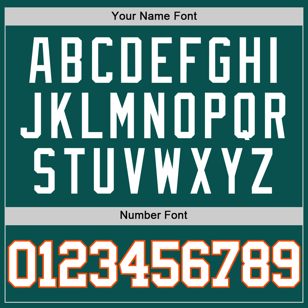 Custom Midnight Green White-Orange Authentic Basketball Jersey - Sky-Custom