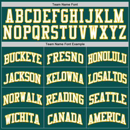 Custom Midnight Green White-Gold Authentic Basketball Jersey - Sky-Custom