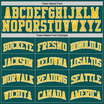 Custom Midnight Green Gold-White Authentic Basketball Jersey - Sky-Custom