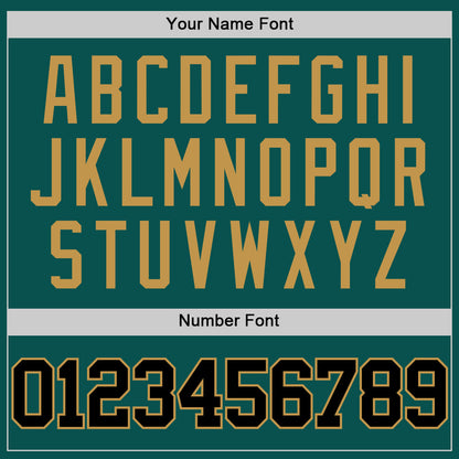 Custom Midnight Green Black-Old Gold Authentic Basketball Jersey - Sky-Custom