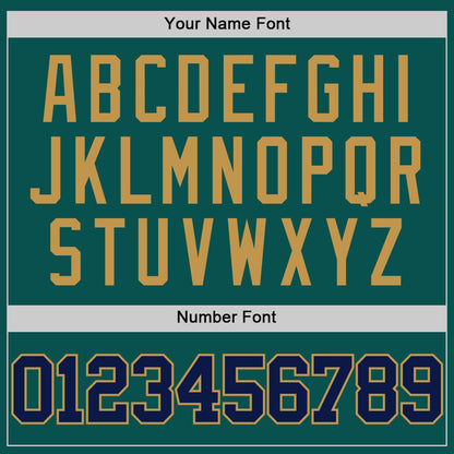 Custom Midnight Green Navy-Old Gold Authentic Basketball Jersey - Sky-Custom
