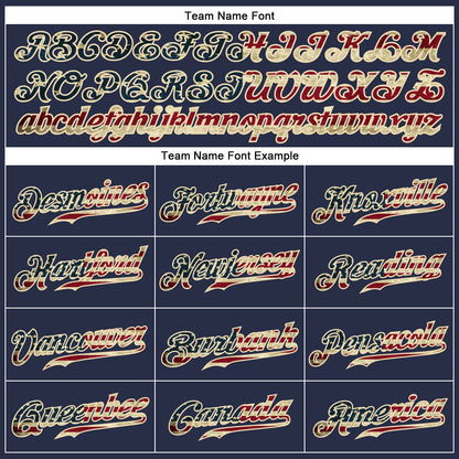 Custom Navy Vintage USA Flag-Cream Authentic Sleeveless Baseball Jersey - Sky-Custom