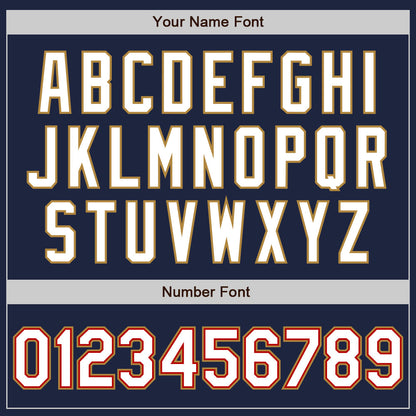 Custom Navy White-Old Gold Authentic Baseball Jersey - Sky-Custom