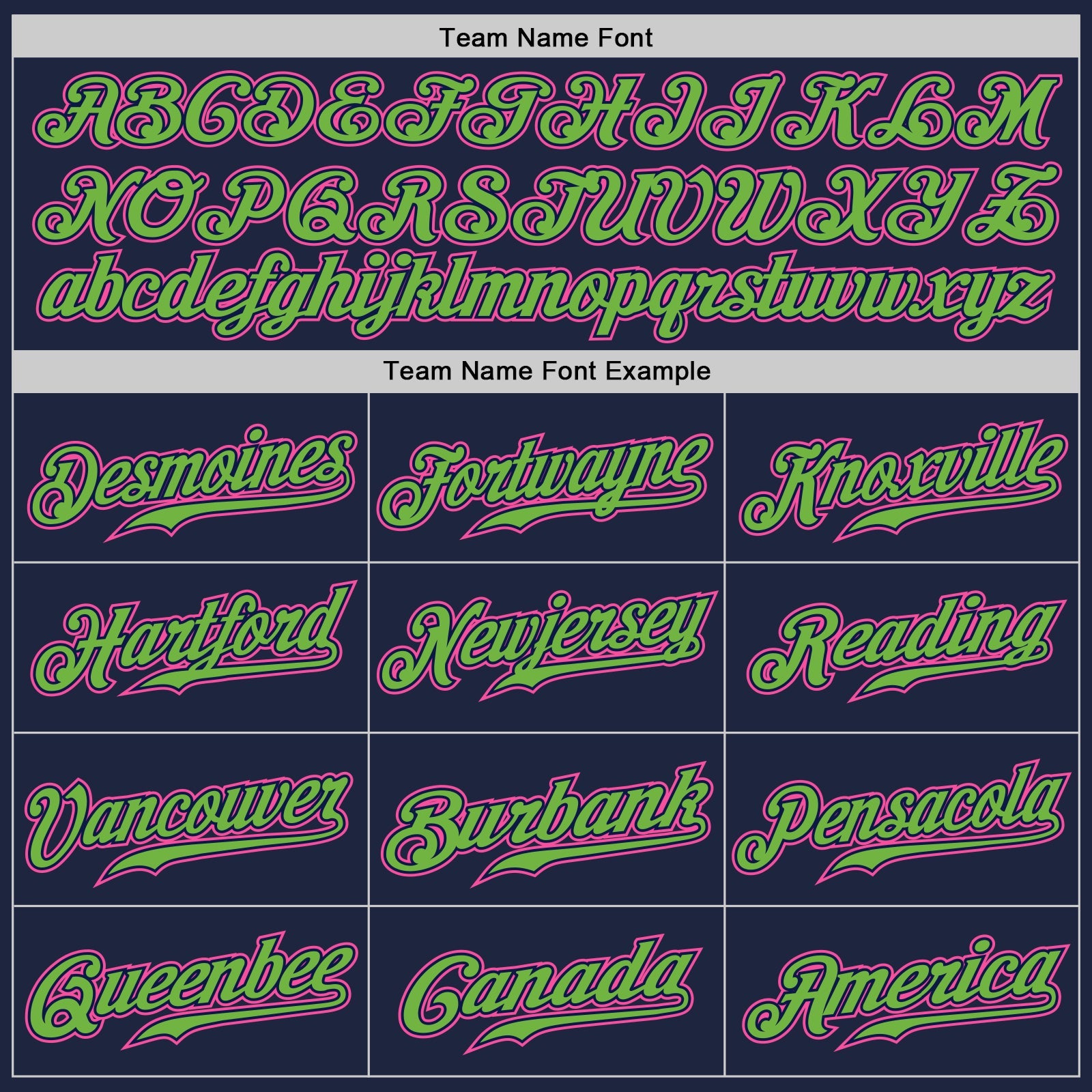 Custom Navy White Pinstripe Pink-Neon Green Authentic Baseball Jersey - Sky-Custom