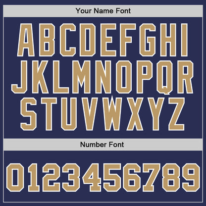 Custom Navy Old Gold-White Authentic Throwback Basketball Jersey - Sky-Custom