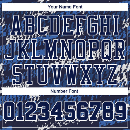 Custom Navy Navy-Royal Round Neck Sublimation Basketball Suit Jersey - Sky-Custom
