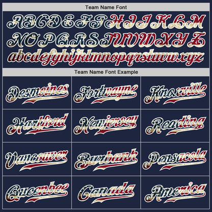 Custom Navy White Pinstripe Vintage USA Flag-White Authentic Baseball Jersey - Sky-Custom
