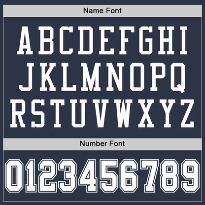 Custom Navy White Mesh Authentic Football Jersey - Sky-Custom