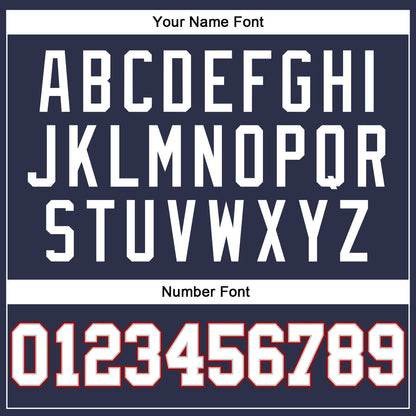 Custom Navy White Gray-Red Authentic Throwback Basketball Jersey - Sky-Custom