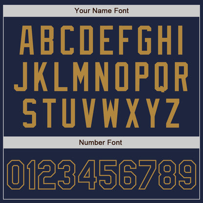 Custom Navy Navy-Old Gold Authentic Baseball Jersey - Sky-Custom