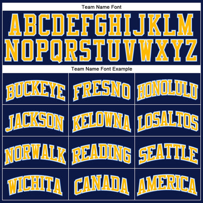 Custom Navy Gold-Light Blue Authentic Throwback Basketball Jersey - Sky-Custom