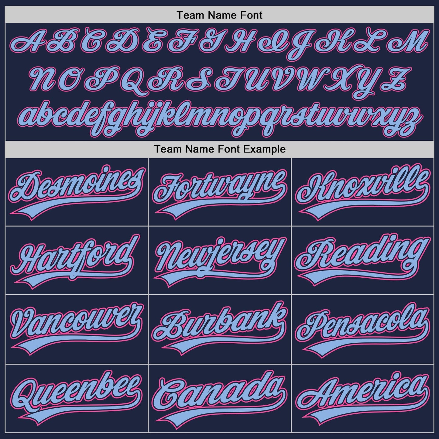 Custom Navy Light Blue Pinstripe Pink Authentic Baseball Jersey - Sky-Custom