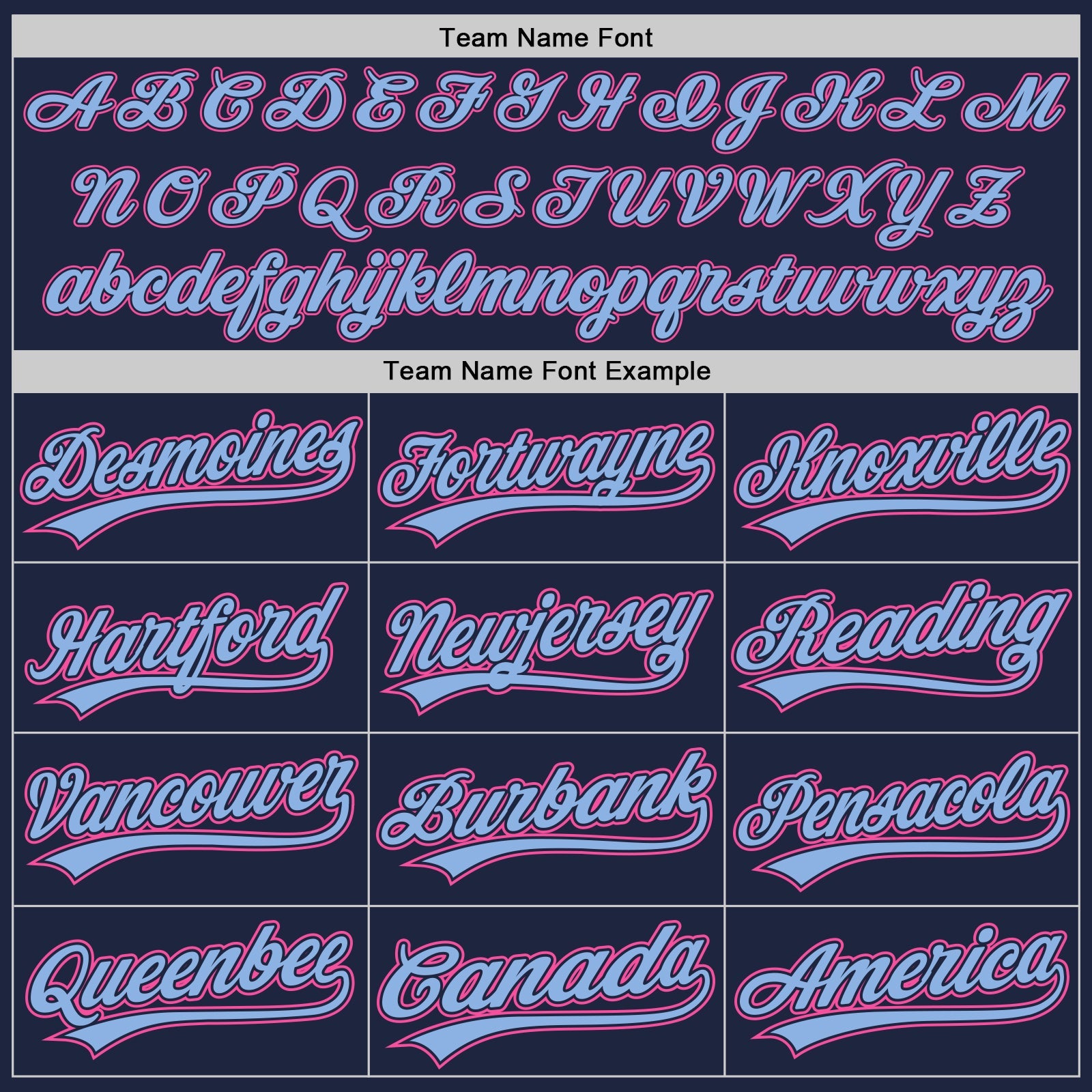 Custom Navy Light Blue Pinstripe Pink Authentic Baseball Jersey - Sky-Custom
