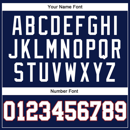 Custom Navy White Pinstripe White Gray-Red Authentic Basketball Jersey - Sky-Custom