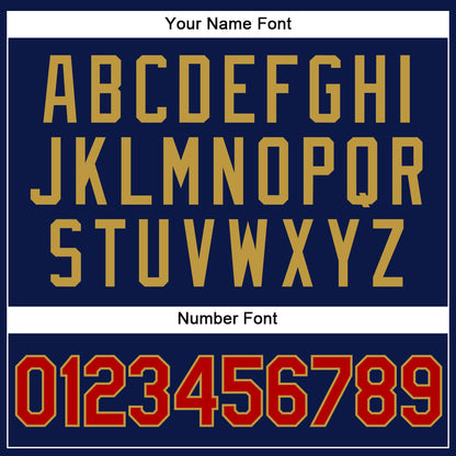 Custom Navy Red Pinstripe Old Gold Authentic Baseball Jersey - Sky-Custom