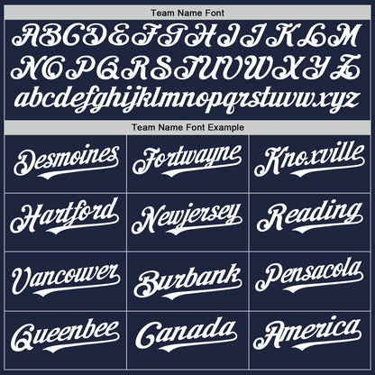 Custom Navy White Authentic Baseball Jersey - Sky-Custom