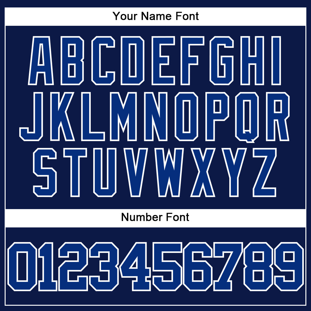 Custom Navy Royal-White Authentic Baseball Jersey - Sky-Custom