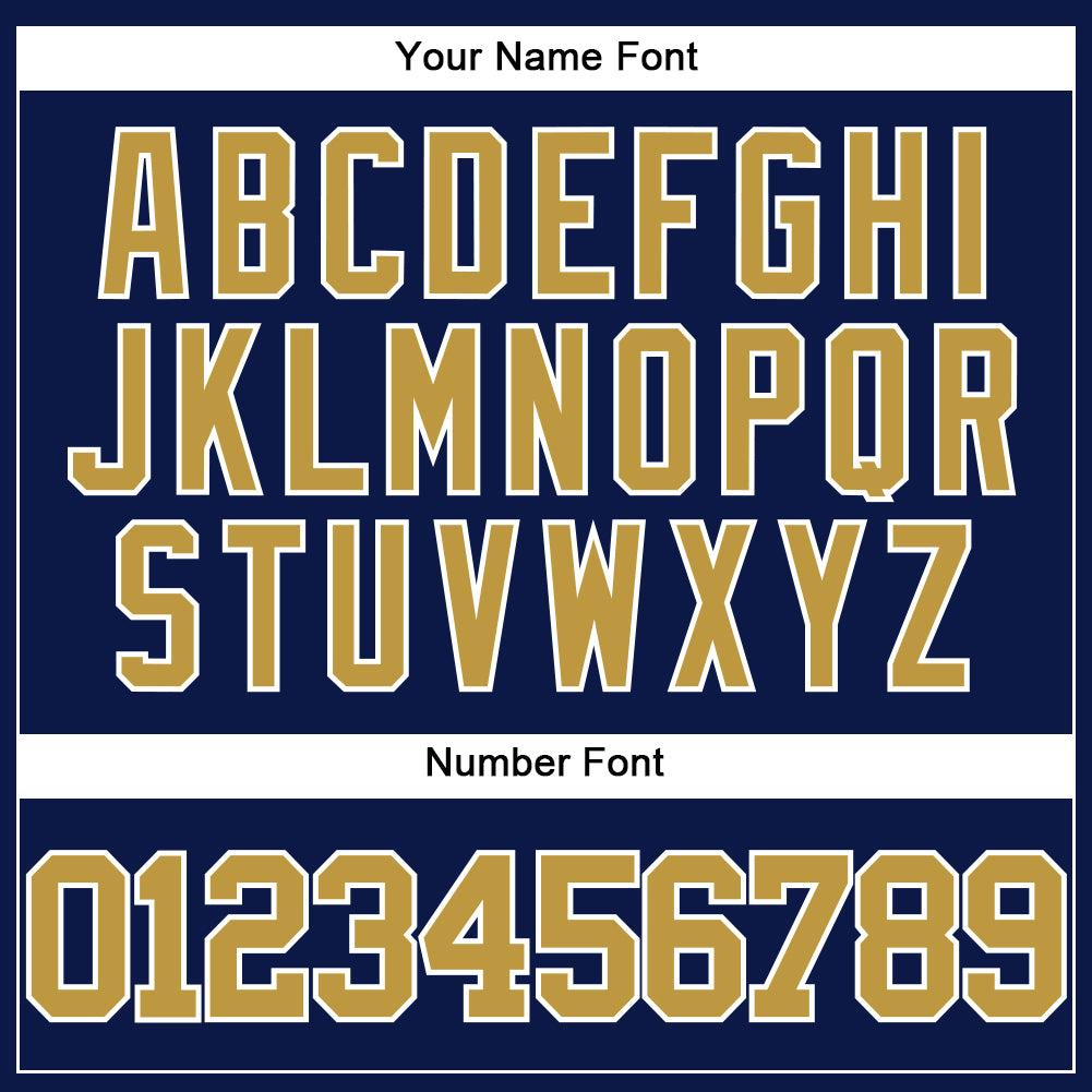 Custom Navy Old Gold-White Authentic Baseball Jersey - Sky-Custom