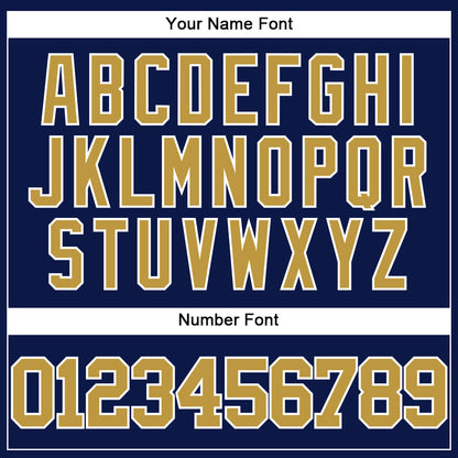 Custom Navy Old Gold-White Authentic Baseball Jersey - Sky-Custom
