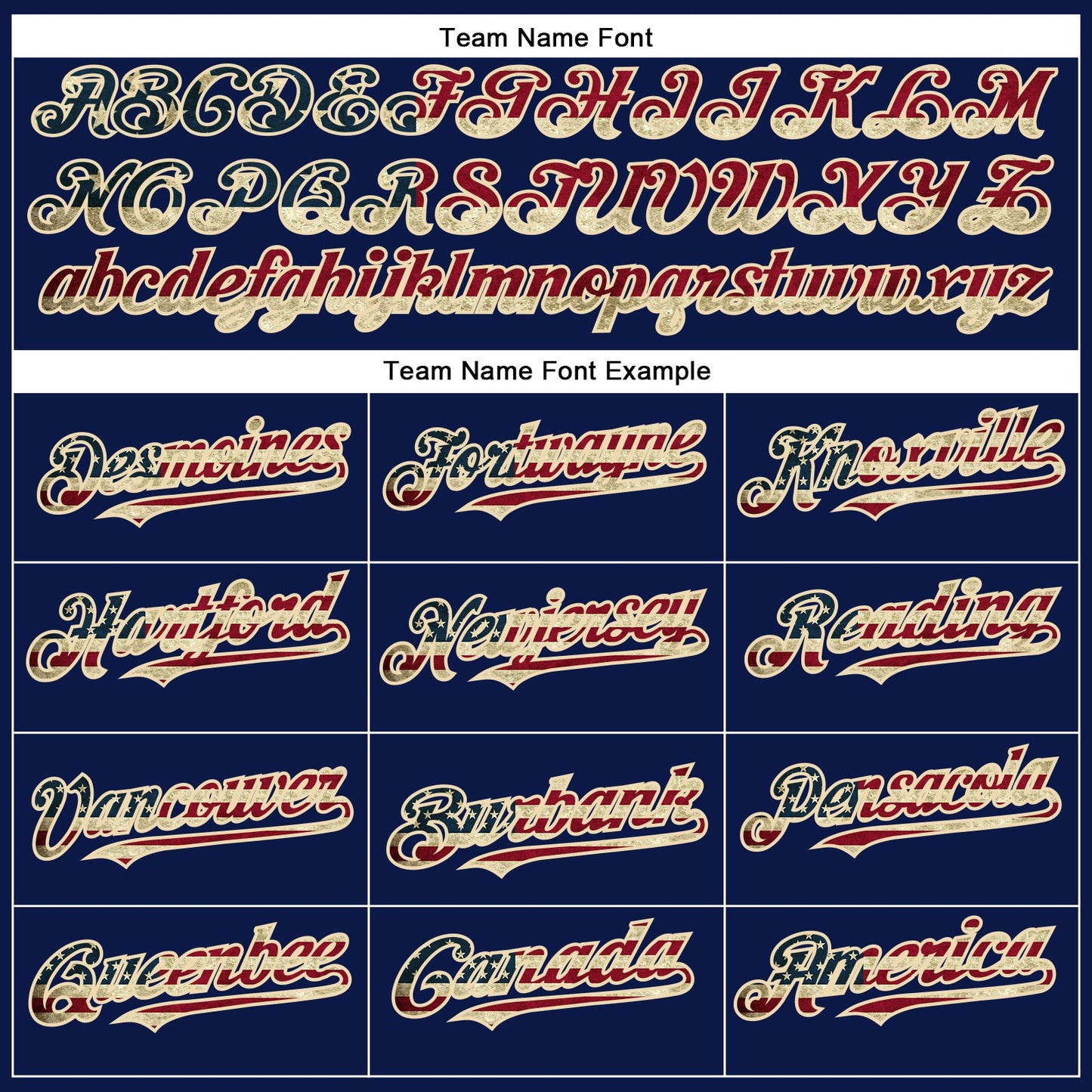 Custom Navy Vintage USA Flag City Cream-Crimson Authentic Baseball Jersey - Sky-Custom