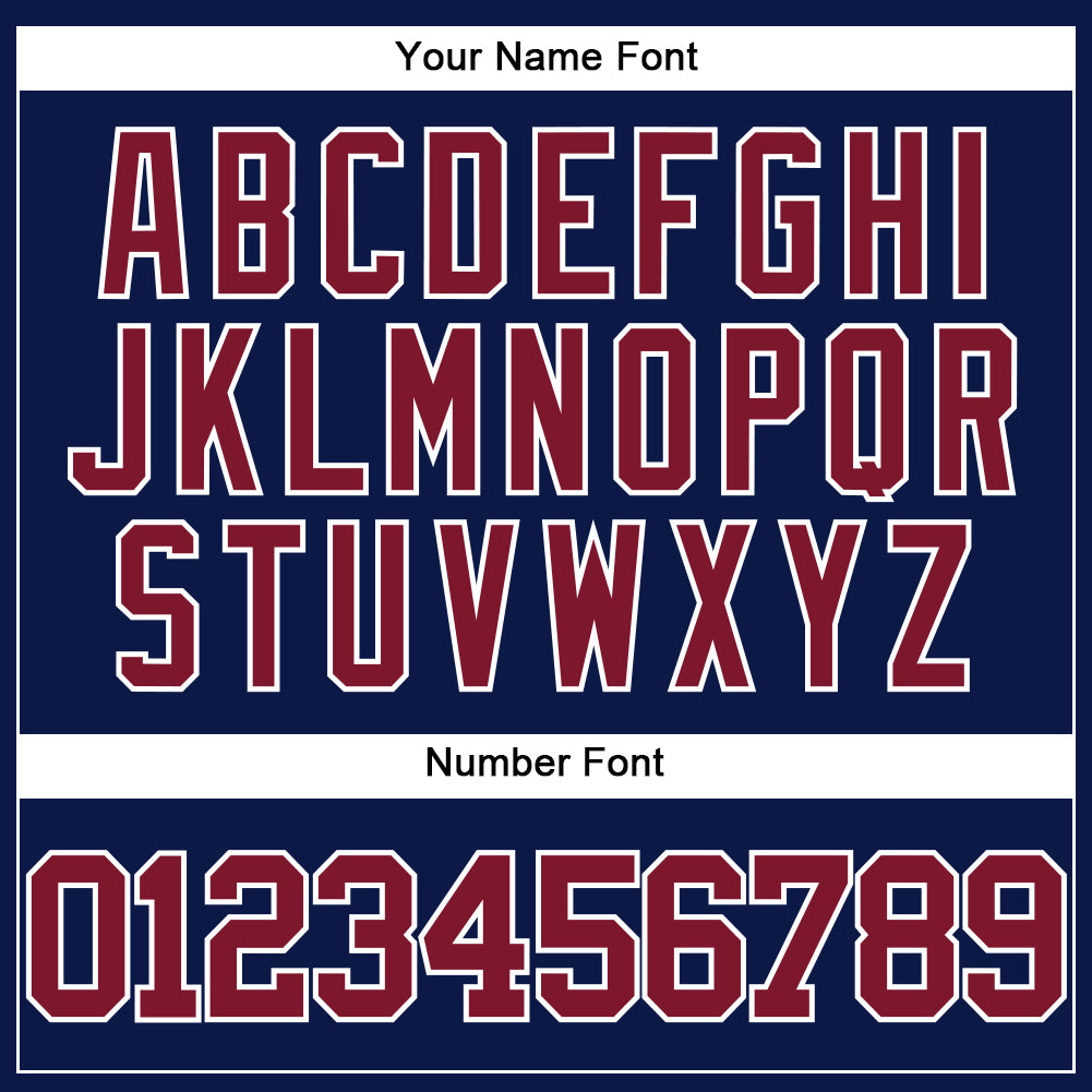 Custom Navy Crimson-White Authentic Baseball Jersey - Sky-Custom