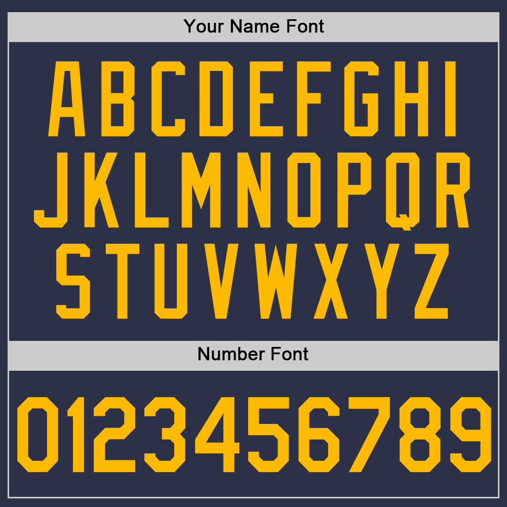 Custom Navy Gold-Royal Authentic Throwback Baseball Jersey - Sky-Custom