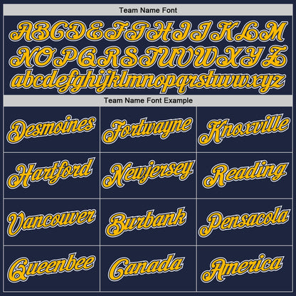 Custom Navy Gold-White Authentic Throwback Basketball Jersey - Sky-Custom