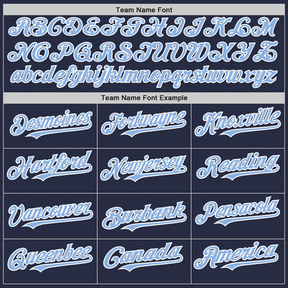 Custom Navy Light Blue-White Mesh Authentic Throwback Baseball Jersey - Sky-Custom
