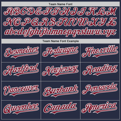 Custom Navy Crimson-White Mesh Authentic Throwback Baseball Jersey - Sky-Custom