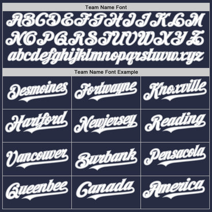 Custom Navy White-Gray Mesh Authentic Throwback Baseball Jersey - Sky-Custom