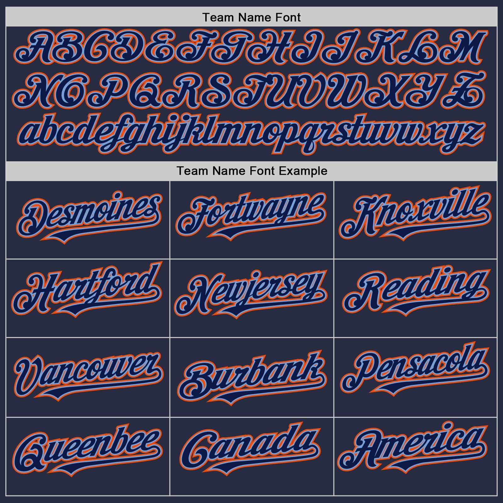 Custom Navy Powder Blue-Orange Mesh Authentic Throwback Baseball Jersey - Sky-Custom
