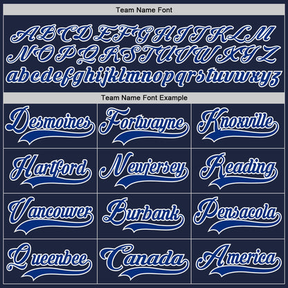 Custom Navy Royal-White Hockey Lace Neck Jersey - Sky-Custom