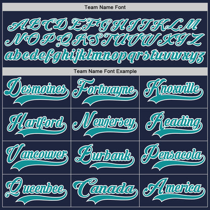 Custom Navy Teal-White Hockey Lace Neck Jersey - Sky-Custom