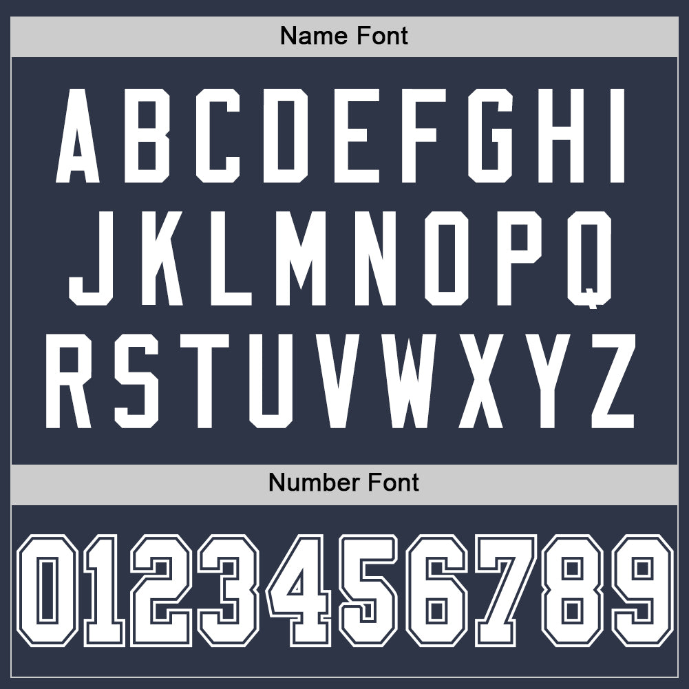 Custom Navy White Mesh Authentic Throwback Football Jersey - Sky-Custom