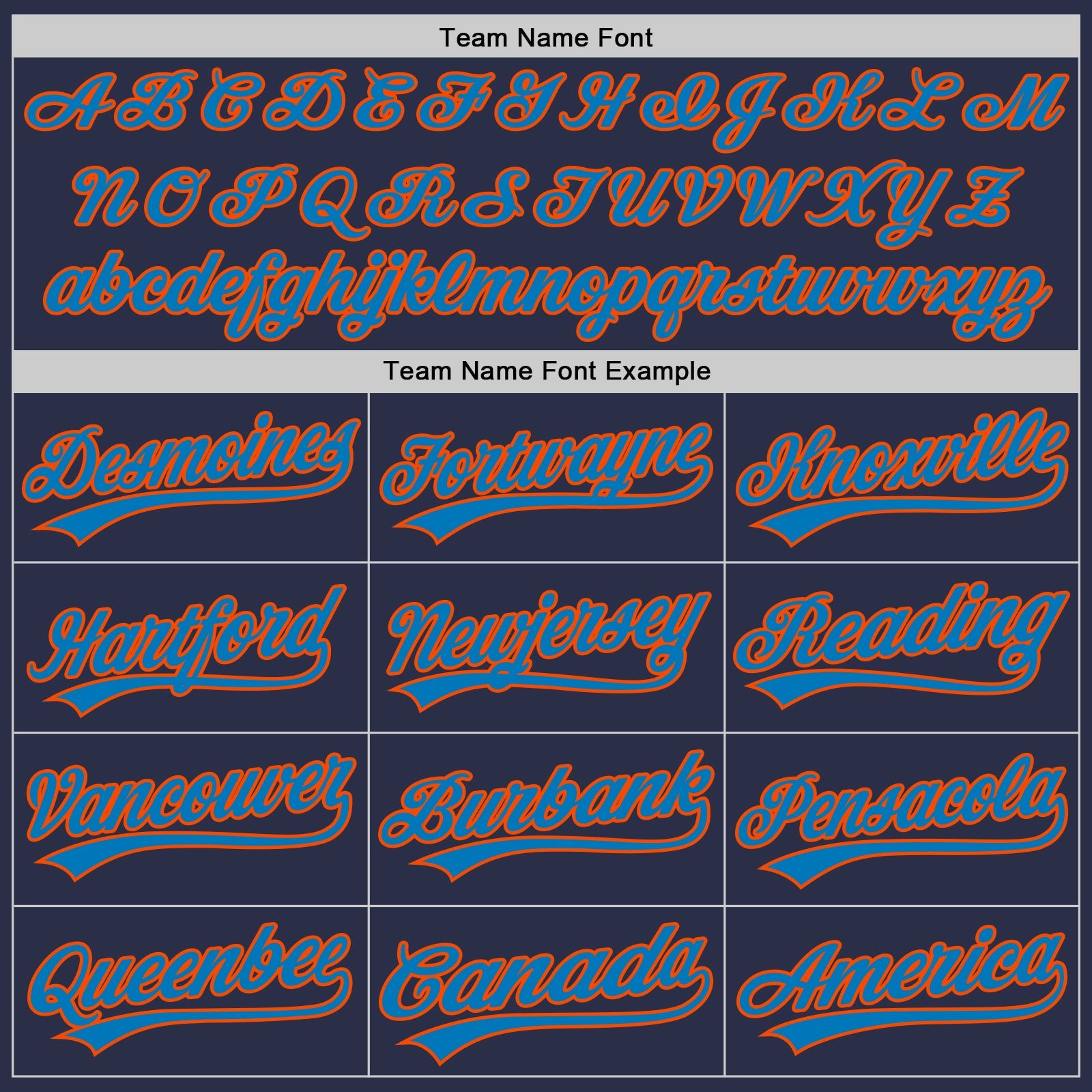 Custom Navy Blue-Orange Authentic Throwback Baseball Jersey - Sky-Custom